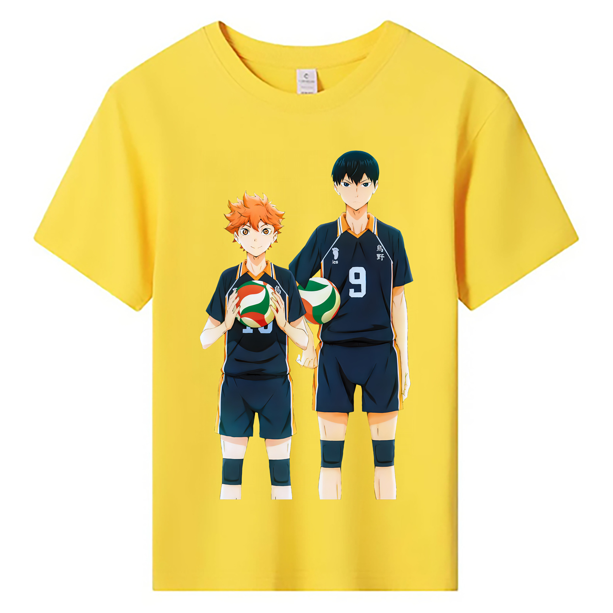 （画像用） ハイキュー!! Haikyu!! 綿100％キッズTシャツ（フロントプリント）