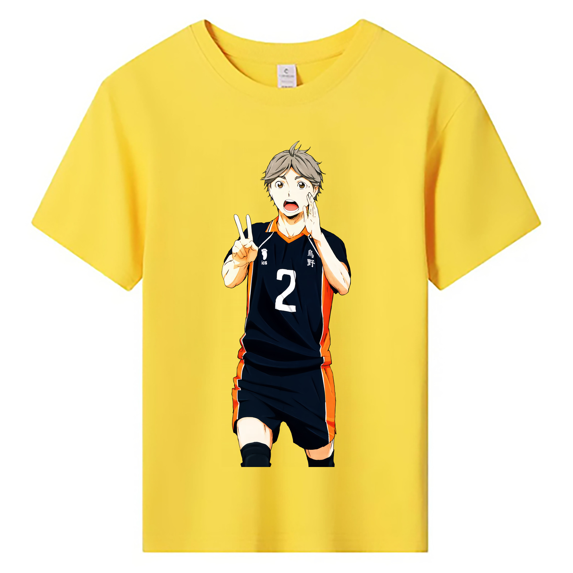 （画像用） ハイキュー!! Haikyu!! 綿100％キッズTシャツ（フロントプリント）