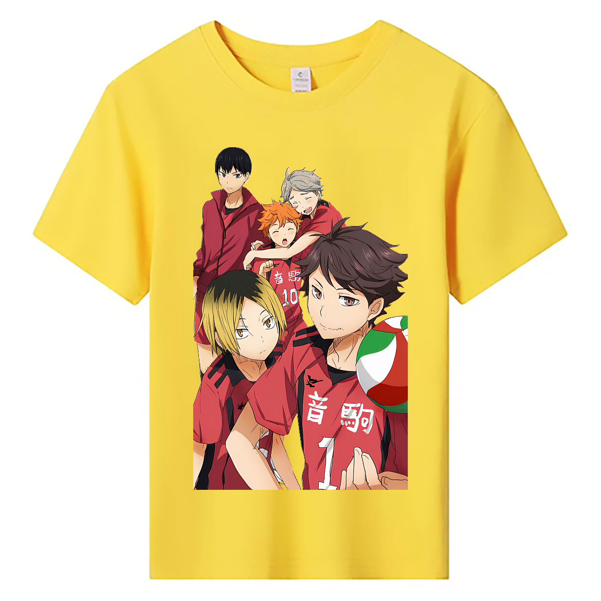 （画像用） ハイキュー!! Haikyu!! 綿100％キッズTシャツ（フロントプリント）