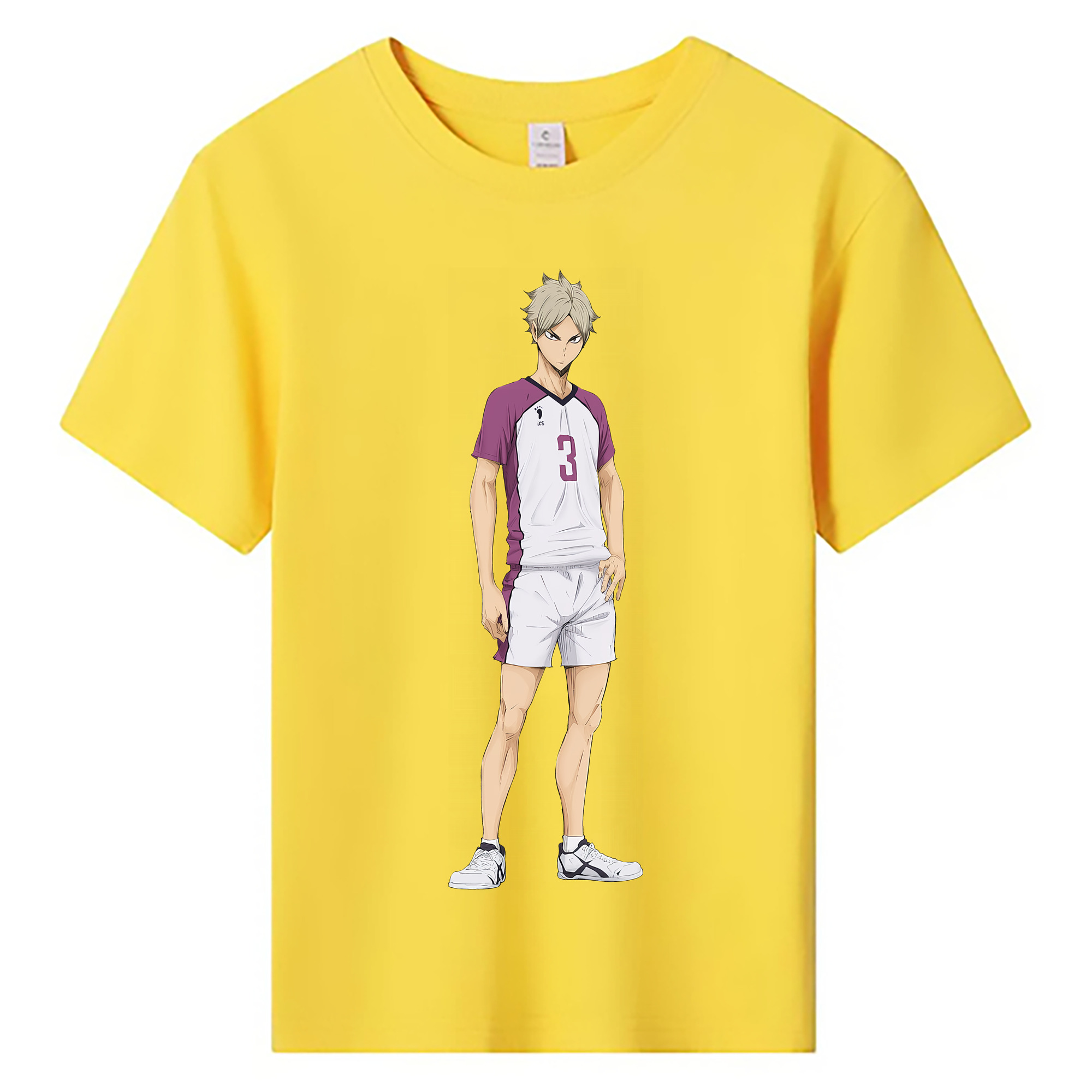（画像用） ハイキュー!! Haikyu!! 綿100％キッズTシャツ（フロントプリント）