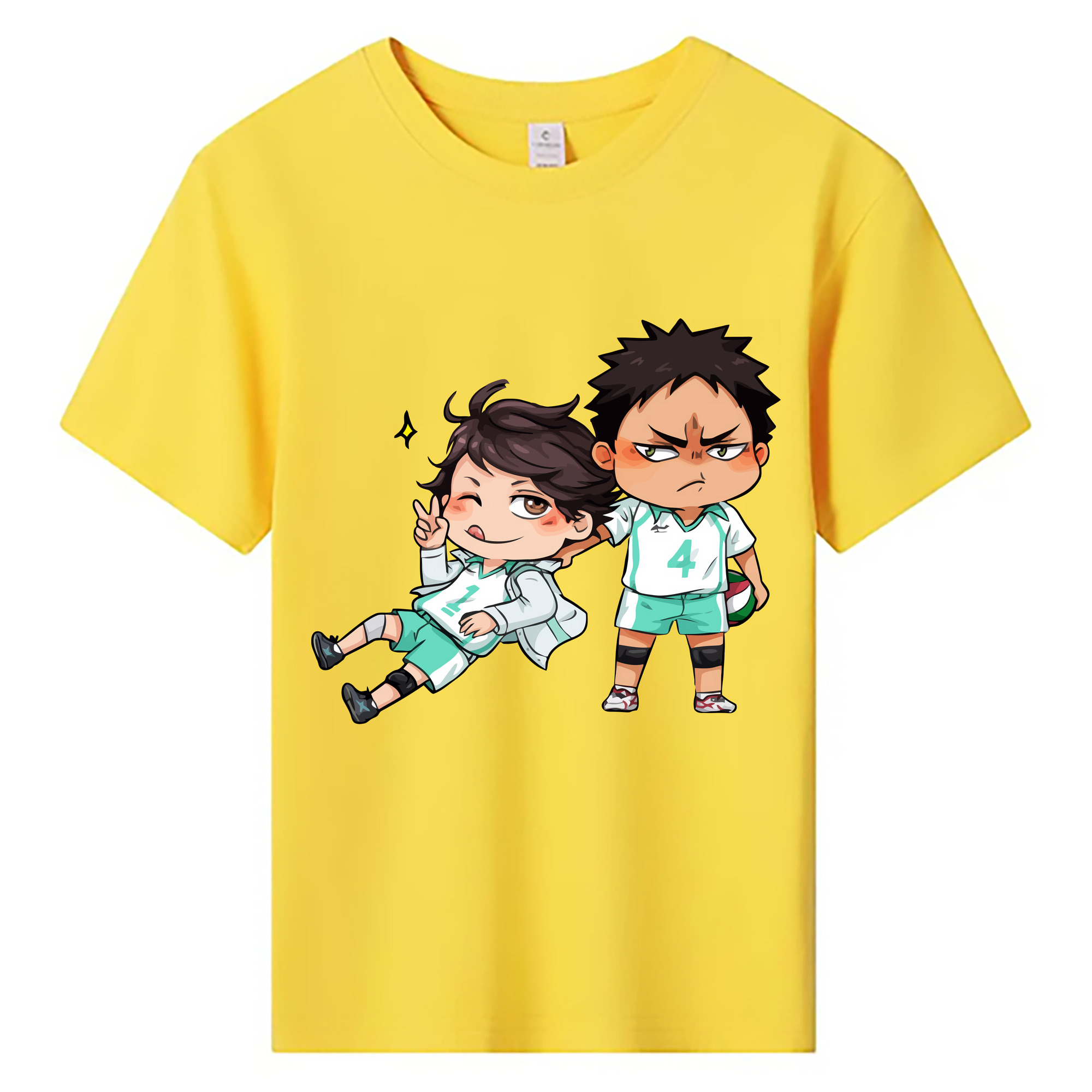 （画像用） ハイキュー!! Haikyu!! 綿100％キッズTシャツ（フロントプリント）
