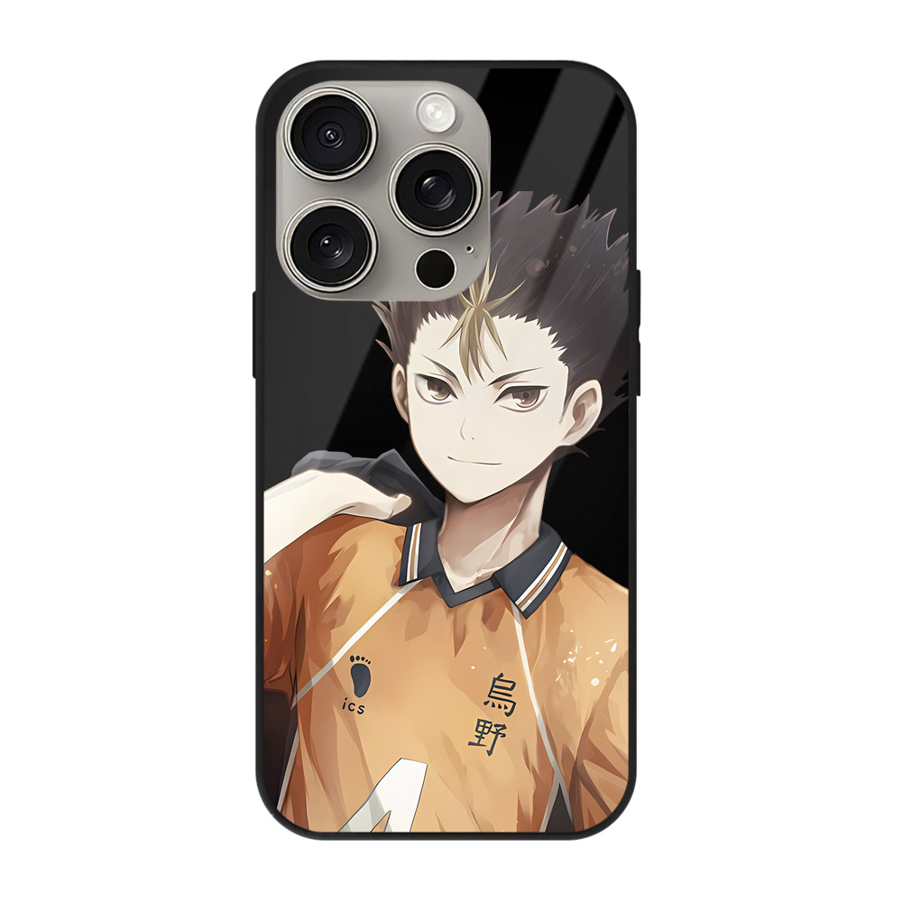 （画像用） ハイキュー!! Haikyu!! 【iPhone15Pro対応】スマホケース 耐衝撃＆黄変防止 背面ガラス