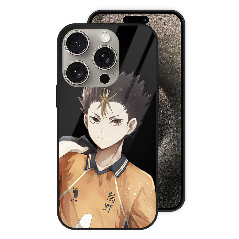 （画像用） ハイキュー!! Haikyu!! 【iPhone15Pro対応】スマホケース 耐衝撃＆黄変防止 背面ガラス