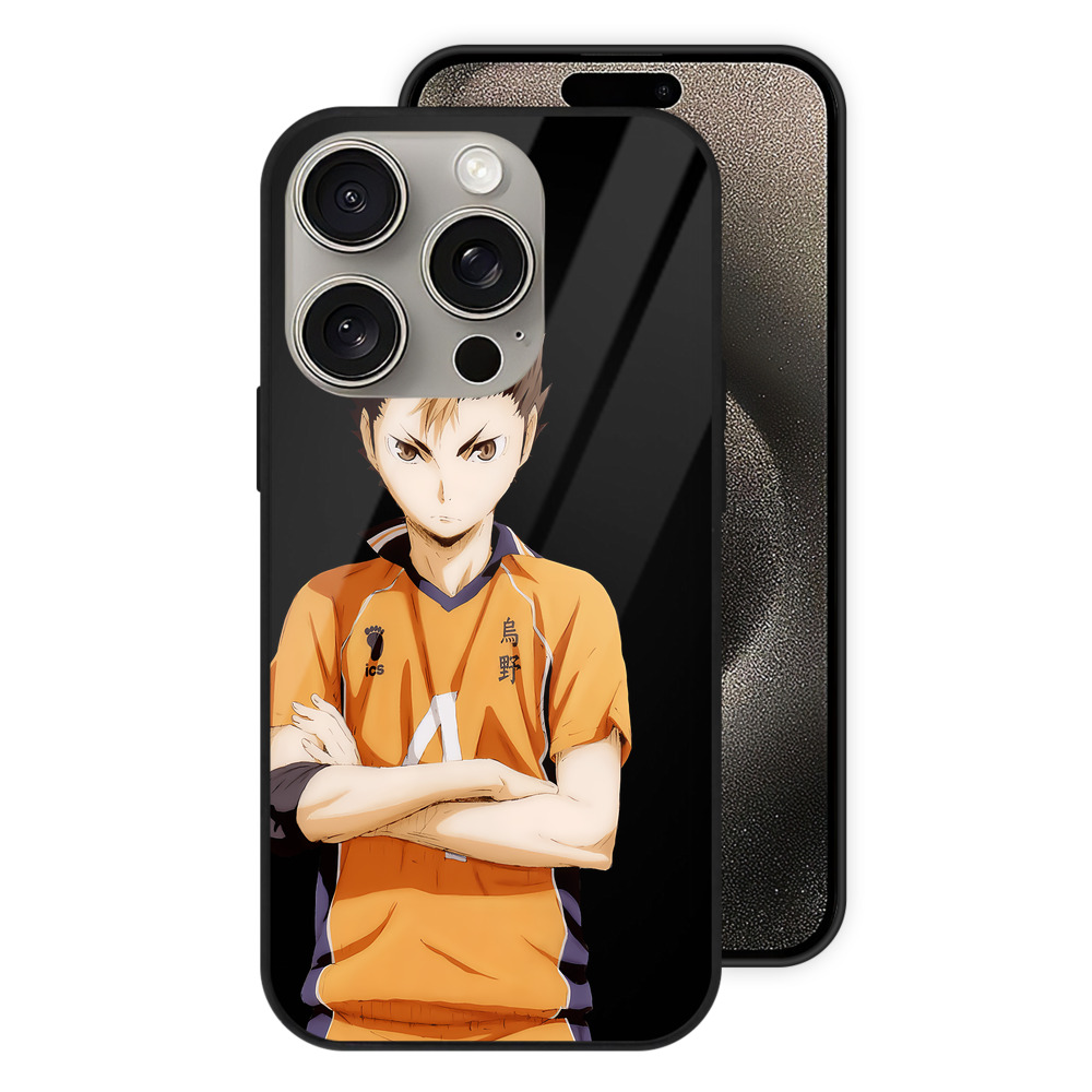 （画像用） ハイキュー!! Haikyu!! 【iPhone15Pro対応】スマホケース 耐衝撃＆黄変防止 背面ガラス