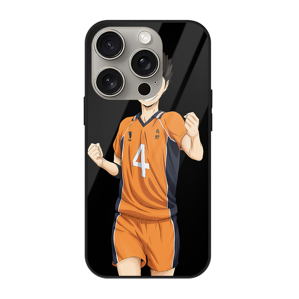 （画像用） ハイキュー!! Haikyu!! 【iPhone15Pro対応】スマホケース 耐衝撃＆黄変防止 背面ガラス