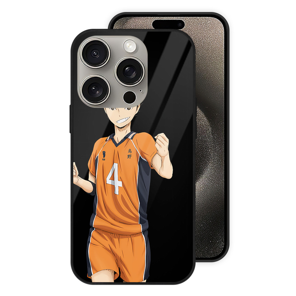 （画像用） ハイキュー!! Haikyu!! 【iPhone15Pro対応】スマホケース 耐衝撃＆黄変防止 背面ガラス