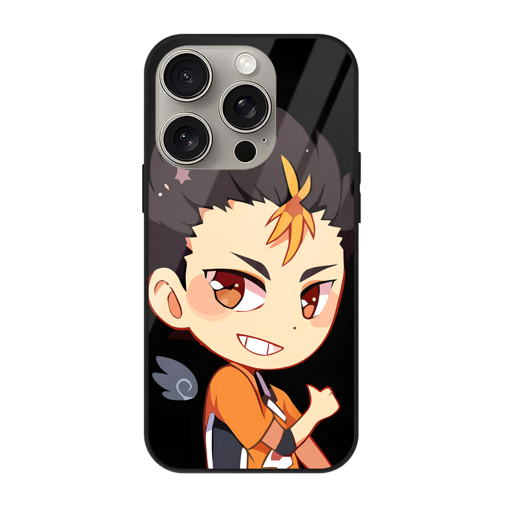 （画像用） ハイキュー!! Haikyu!! 【iPhone15Pro対応】スマホケース 耐衝撃＆黄変防止 背面ガラス