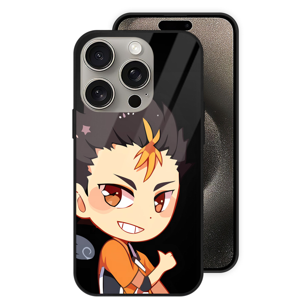 （画像用） ハイキュー!! Haikyu!! 【iPhone15Pro対応】スマホケース 耐衝撃＆黄変防止 背面ガラス