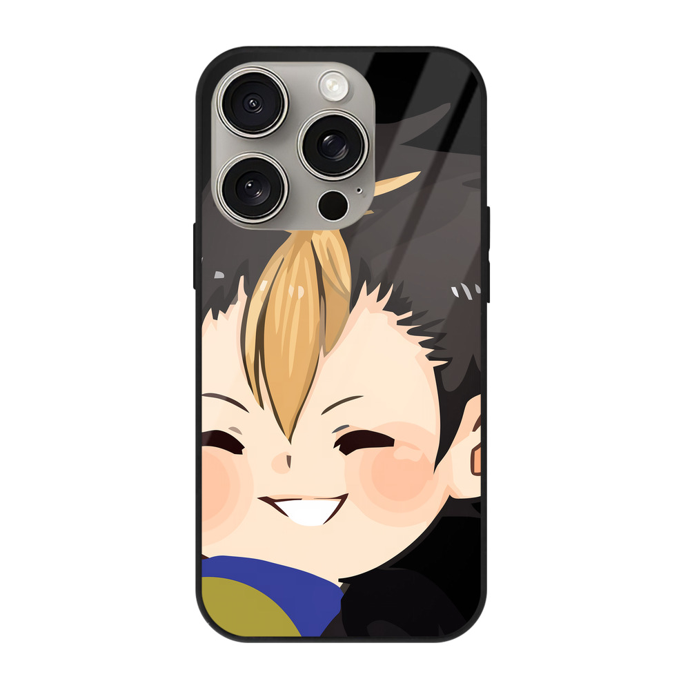 （画像用） ハイキュー!! Haikyu!! 【iPhone15Pro対応】スマホケース 耐衝撃＆黄変防止 背面ガラス