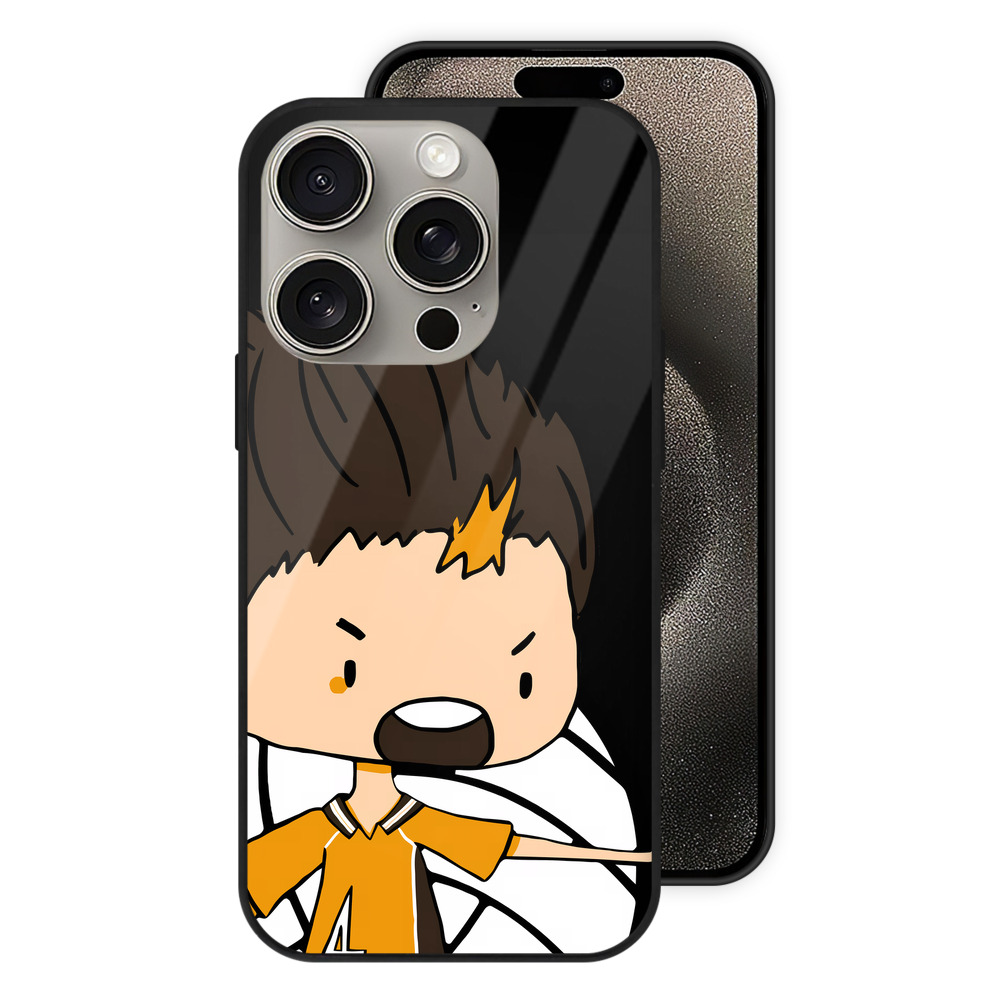 （画像用） ハイキュー!! Haikyu!! 【iPhone15Pro対応】スマホケース 耐衝撃＆黄変防止 背面ガラス