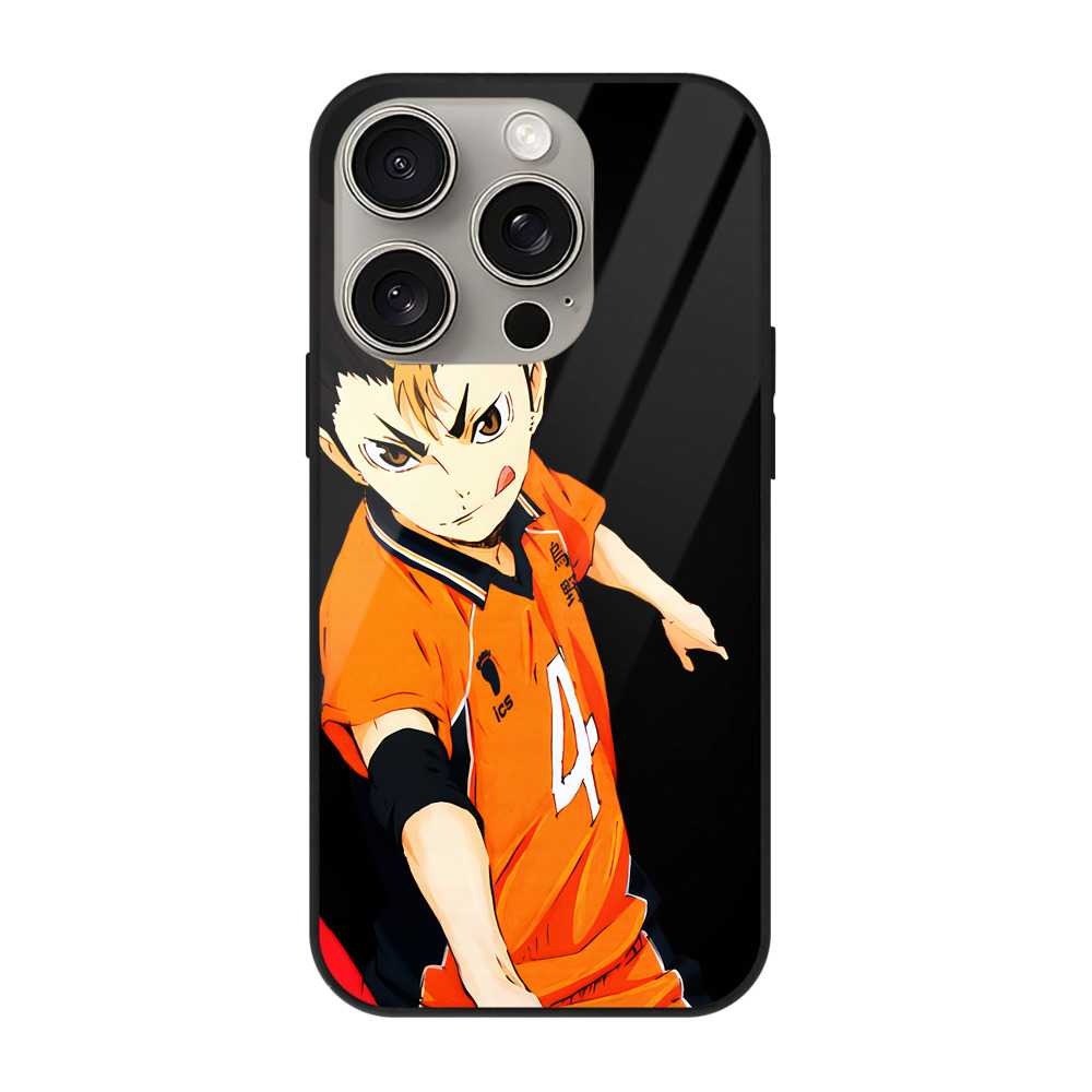 （画像用） ハイキュー!! Haikyu!! 【iPhone15Pro対応】スマホケース 耐衝撃＆黄変防止 背面ガラス