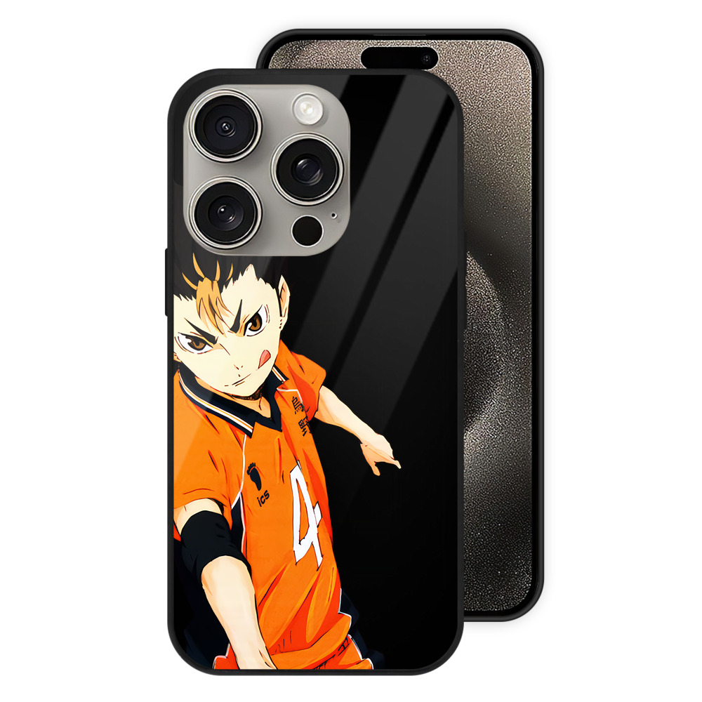 （画像用） ハイキュー!! Haikyu!! 【iPhone15Pro対応】スマホケース 耐衝撃＆黄変防止 背面ガラス