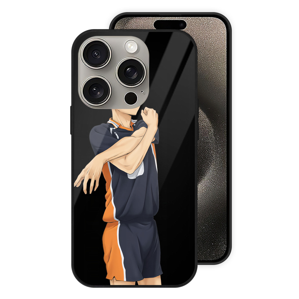 （画像用） ハイキュー!! Haikyu!! 【iPhone15Pro対応】スマホケース 耐衝撃＆黄変防止 背面ガラス