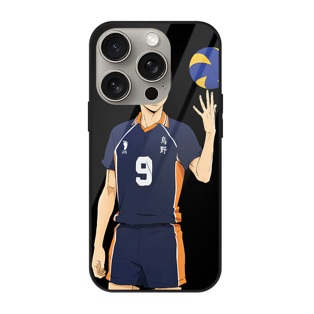 （画像用） ハイキュー!! Haikyu!! 【iPhone15Pro対応】スマホケース 耐衝撃＆黄変防止 背面ガラス