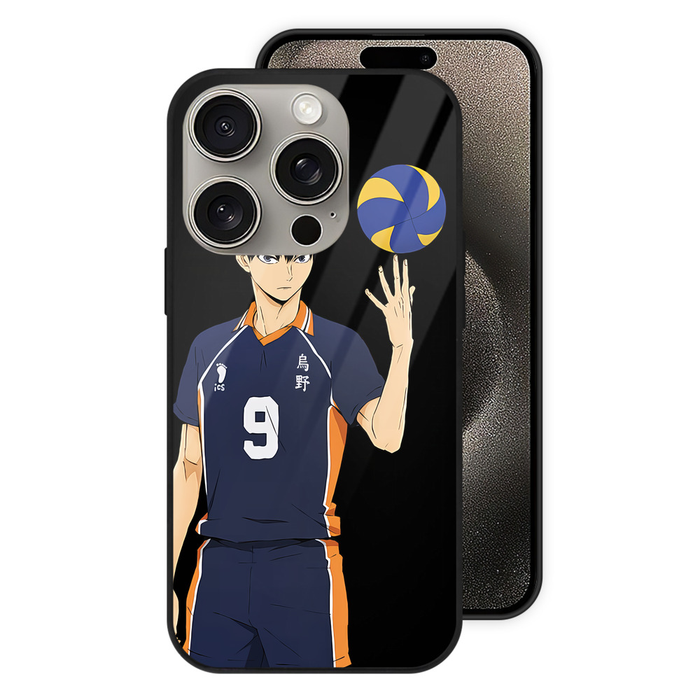 （画像用） ハイキュー!! Haikyu!! 【iPhone15Pro対応】スマホケース 耐衝撃＆黄変防止 背面ガラス