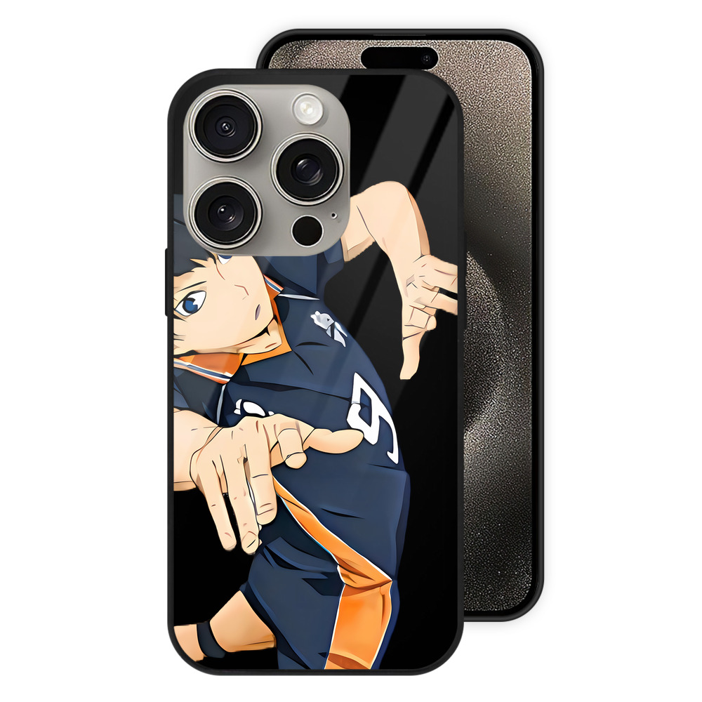 （画像用） ハイキュー!! Haikyu!! 【iPhone15Pro対応】スマホケース 耐衝撃＆黄変防止 背面ガラス