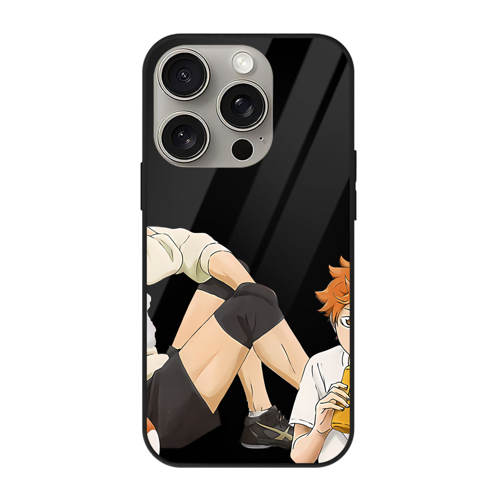 （画像用） ハイキュー!! Haikyu!! 【iPhone15Pro対応】スマホケース 耐衝撃＆黄変防止 背面ガラス