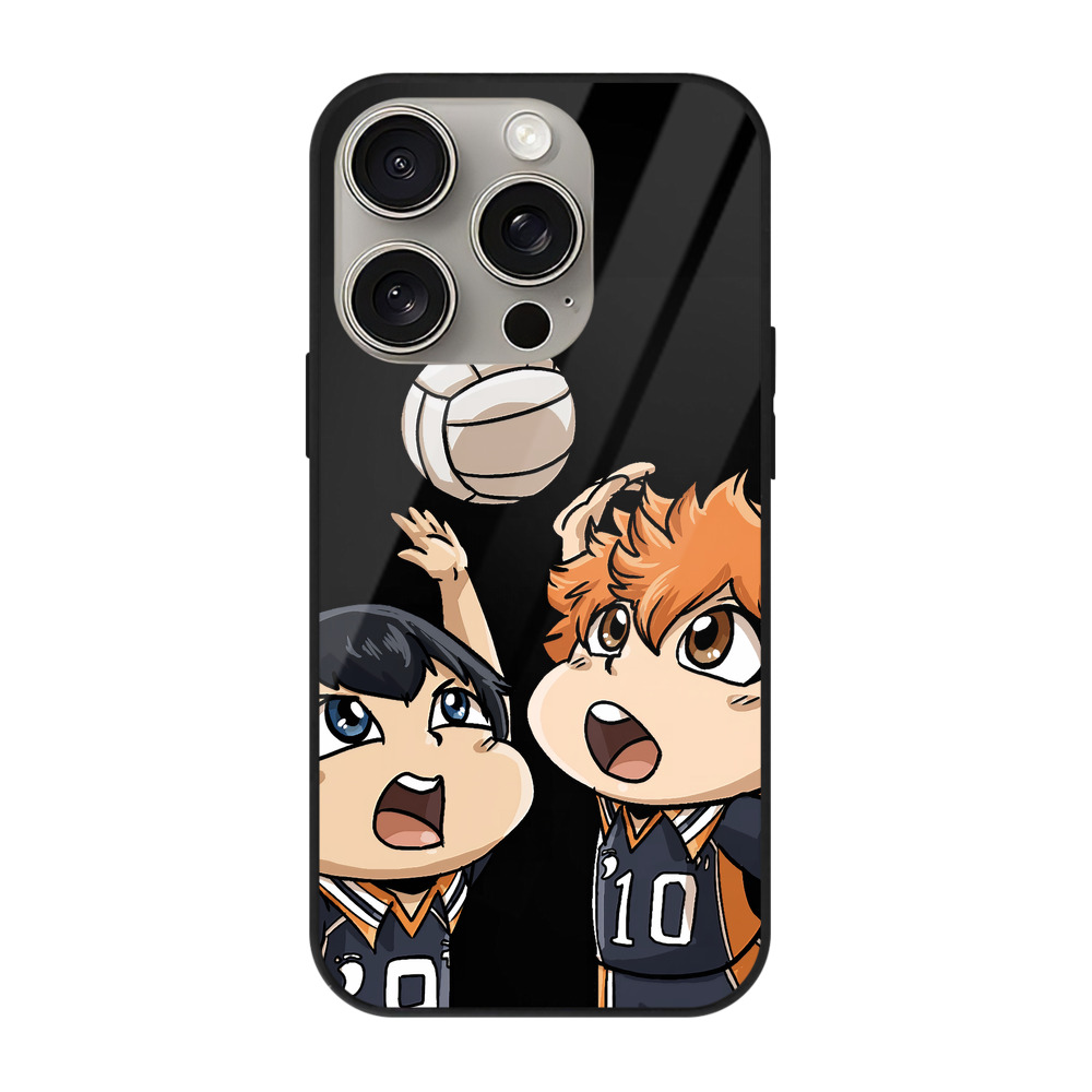 （画像用） ハイキュー!! Haikyu!! 【iPhone15Pro対応】スマホケース 耐衝撃＆黄変防止 背面ガラス