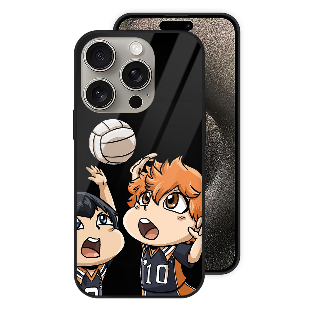 （画像用） ハイキュー!! Haikyu!! 【iPhone15Pro対応】スマホケース 耐衝撃＆黄変防止 背面ガラス