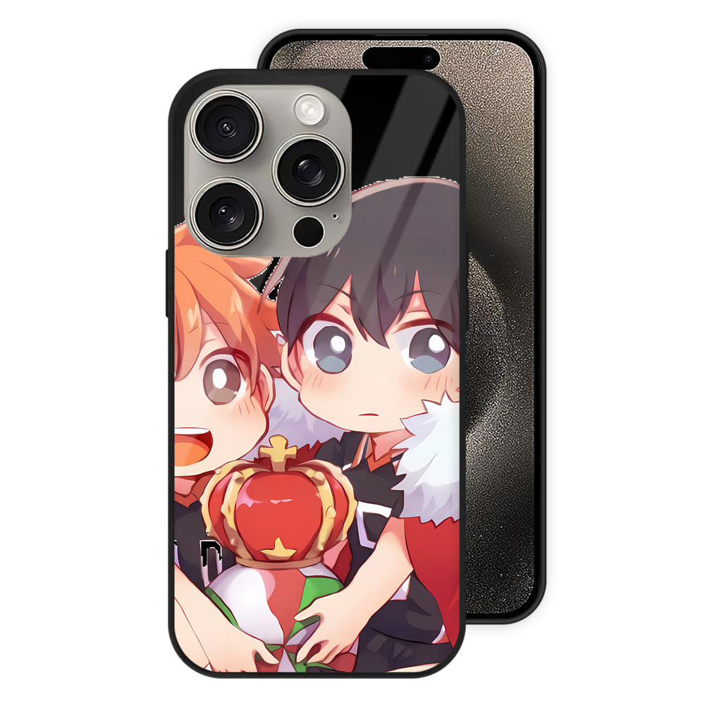 （画像用） ハイキュー!! Haikyu!! 【iPhone15Pro対応】スマホケース 耐衝撃＆黄変防止 背面ガラス