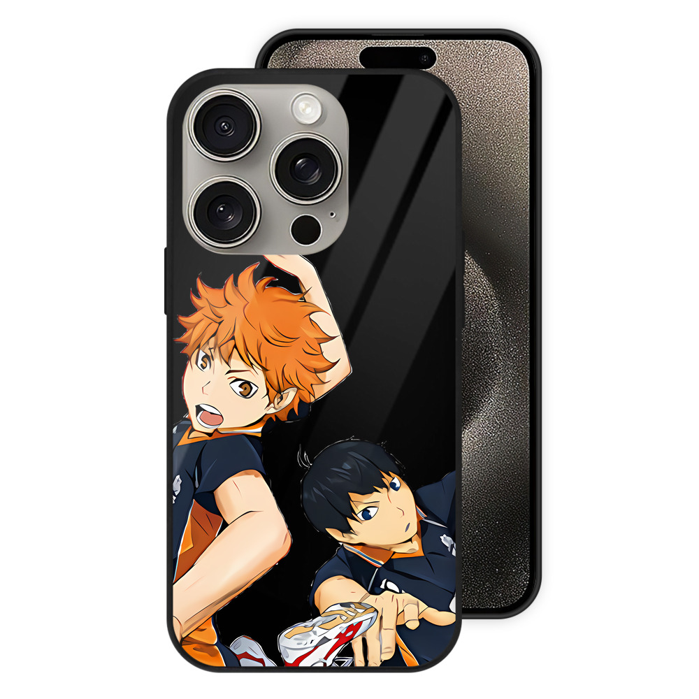 （画像用） ハイキュー!! Haikyu!! 【iPhone15Pro対応】スマホケース 耐衝撃＆黄変防止 背面ガラス