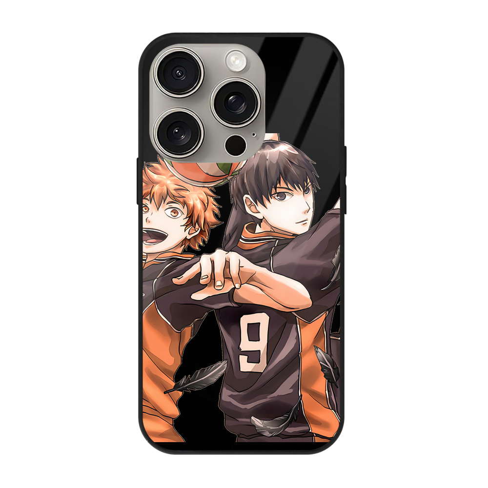 （画像用） ハイキュー!! Haikyu!! 【iPhone15Pro対応】スマホケース 耐衝撃＆黄変防止 背面ガラス