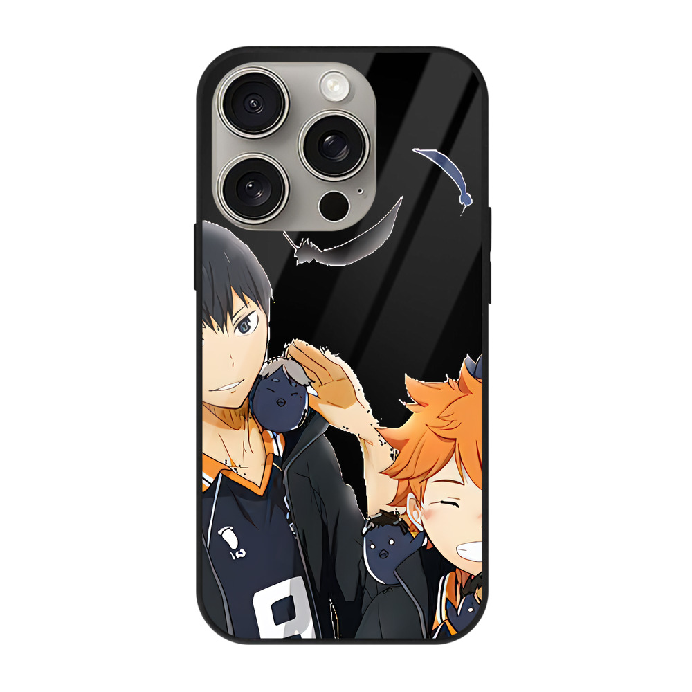 （画像用） ハイキュー!! Haikyu!! 【iPhone15Pro対応】スマホケース 耐衝撃＆黄変防止 背面ガラス