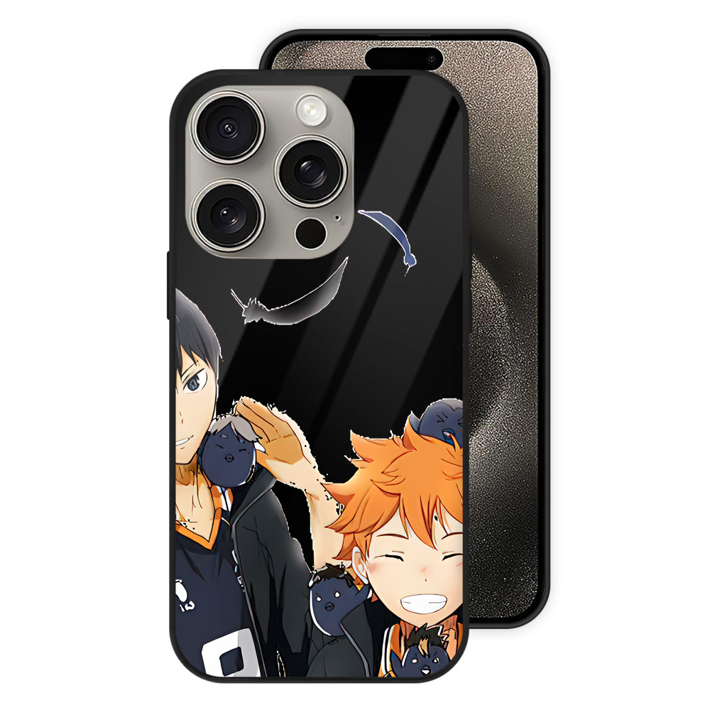 （画像用） ハイキュー!! Haikyu!! 【iPhone15Pro対応】スマホケース 耐衝撃＆黄変防止 背面ガラス