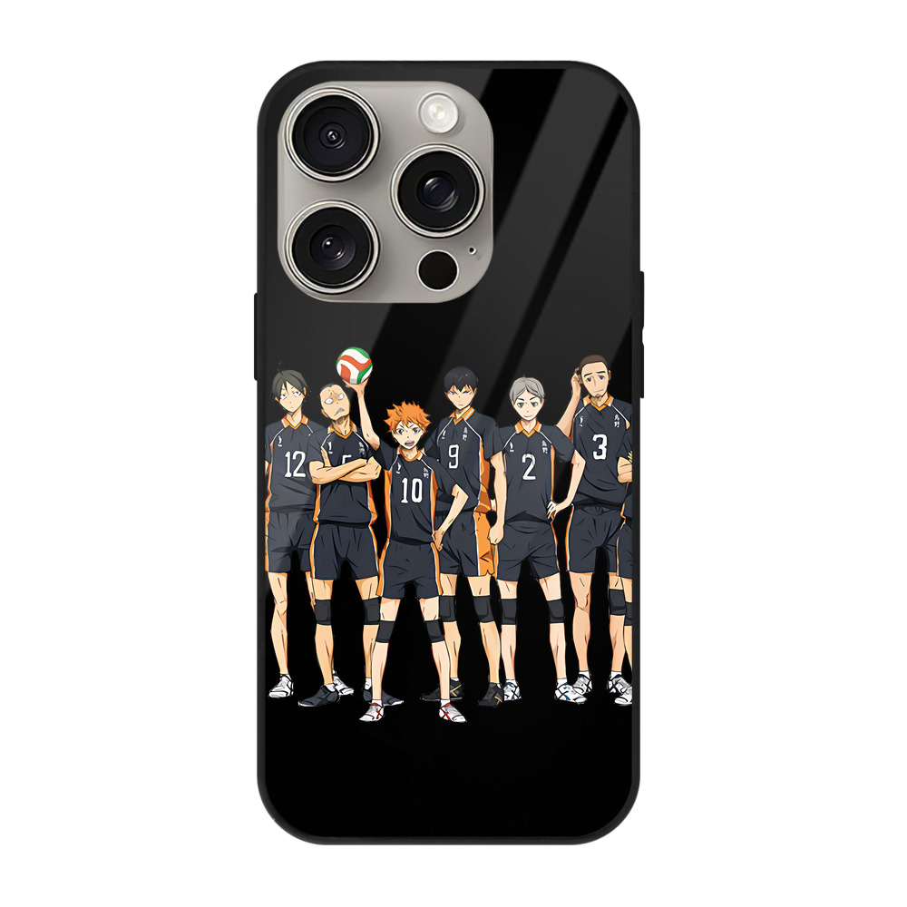 （画像用） ハイキュー!! Haikyu!! 【iPhone15Pro対応】スマホケース 耐衝撃＆黄変防止 背面ガラス
