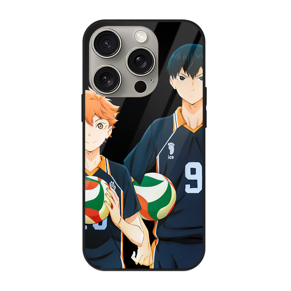（画像用） ハイキュー!! Haikyu!! 【iPhone15Pro対応】スマホケース 耐衝撃＆黄変防止 背面ガラス