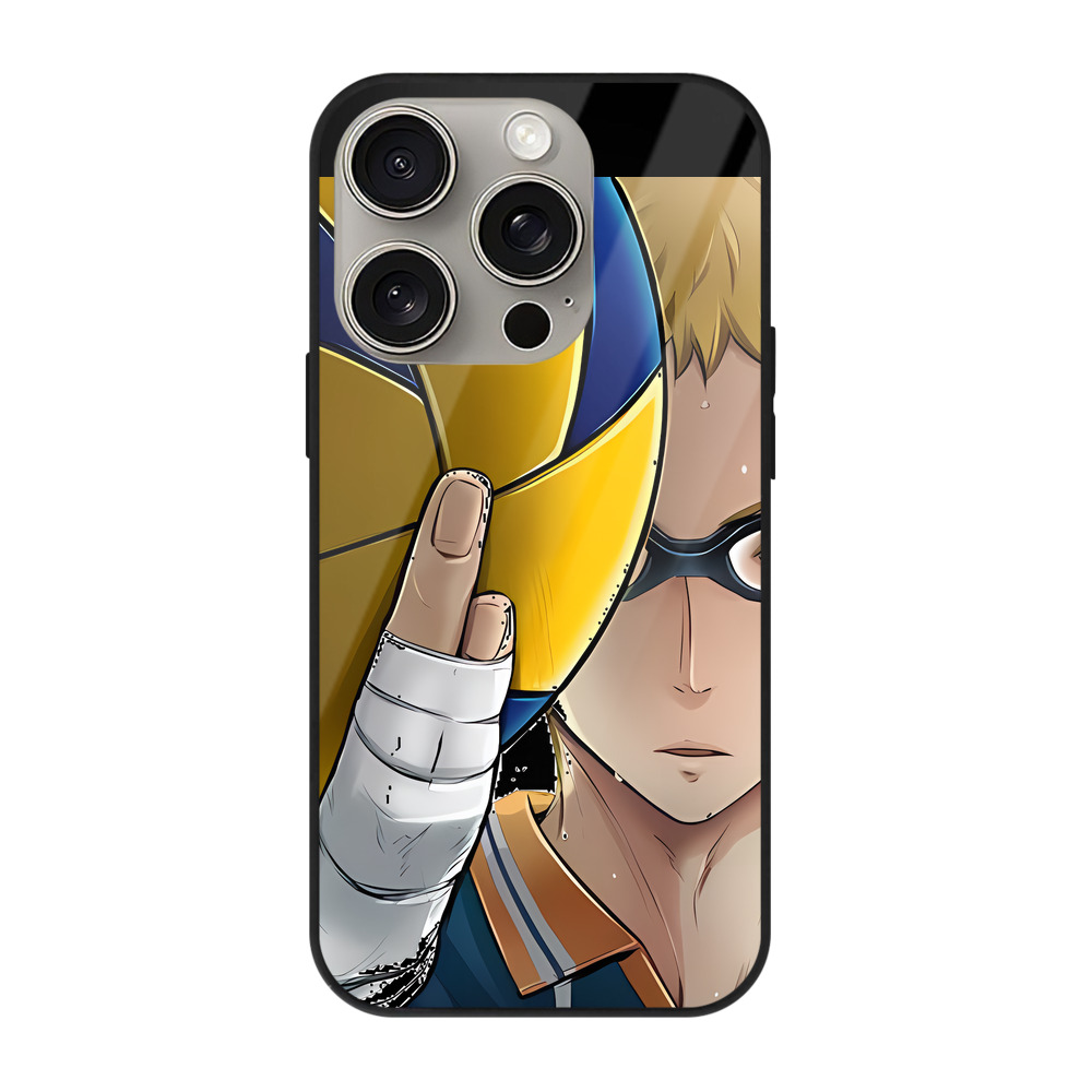 （画像用） ハイキュー!! Haikyu!! 【iPhone15Pro対応】スマホケース 耐衝撃＆黄変防止 背面ガラス