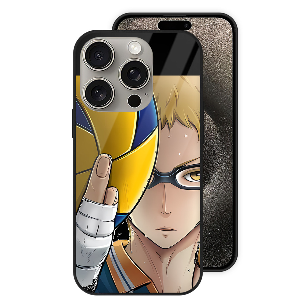 （画像用） ハイキュー!! Haikyu!! 【iPhone15Pro対応】スマホケース 耐衝撃＆黄変防止 背面ガラス