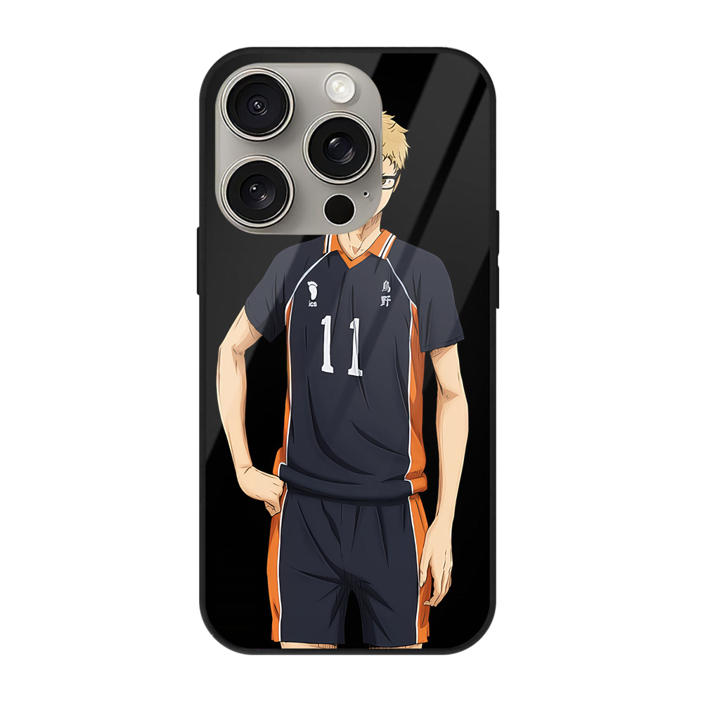 （画像用） ハイキュー!! Haikyu!! 【iPhone15Pro対応】スマホケース 耐衝撃＆黄変防止 背面ガラス