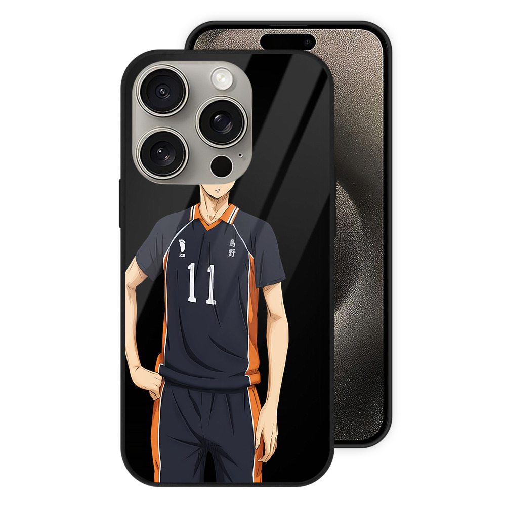 （画像用） ハイキュー!! Haikyu!! 【iPhone15Pro対応】スマホケース 耐衝撃＆黄変防止 背面ガラス