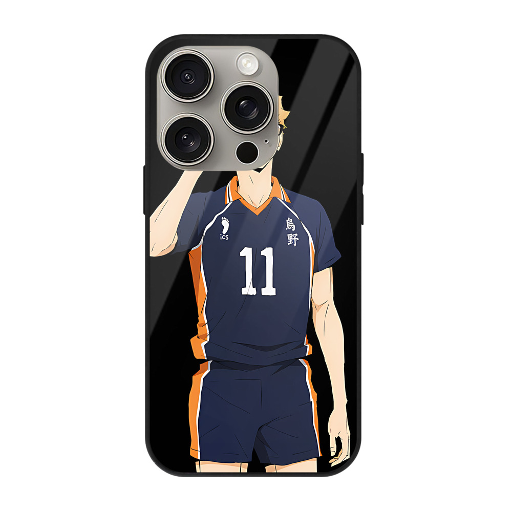 （画像用） ハイキュー!! Haikyu!! 【iPhone15Pro対応】スマホケース 耐衝撃＆黄変防止 背面ガラス