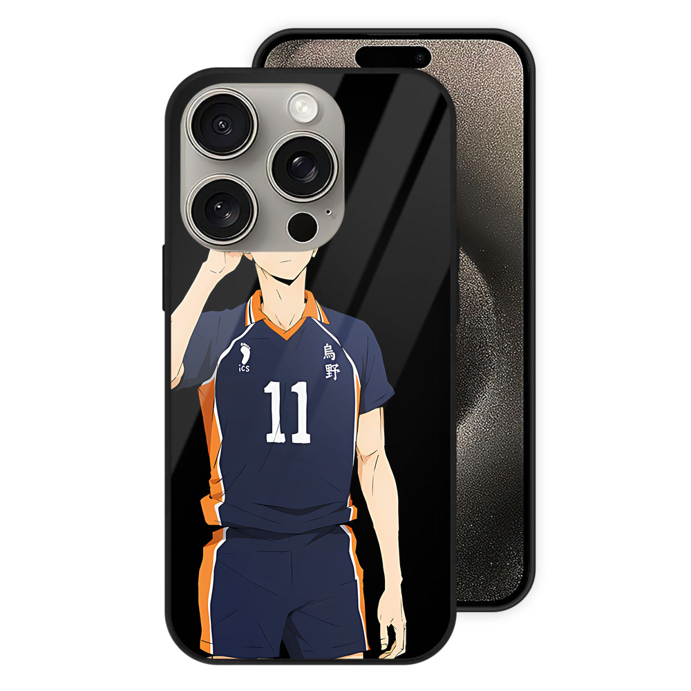 （画像用） ハイキュー!! Haikyu!! 【iPhone15Pro対応】スマホケース 耐衝撃＆黄変防止 背面ガラス