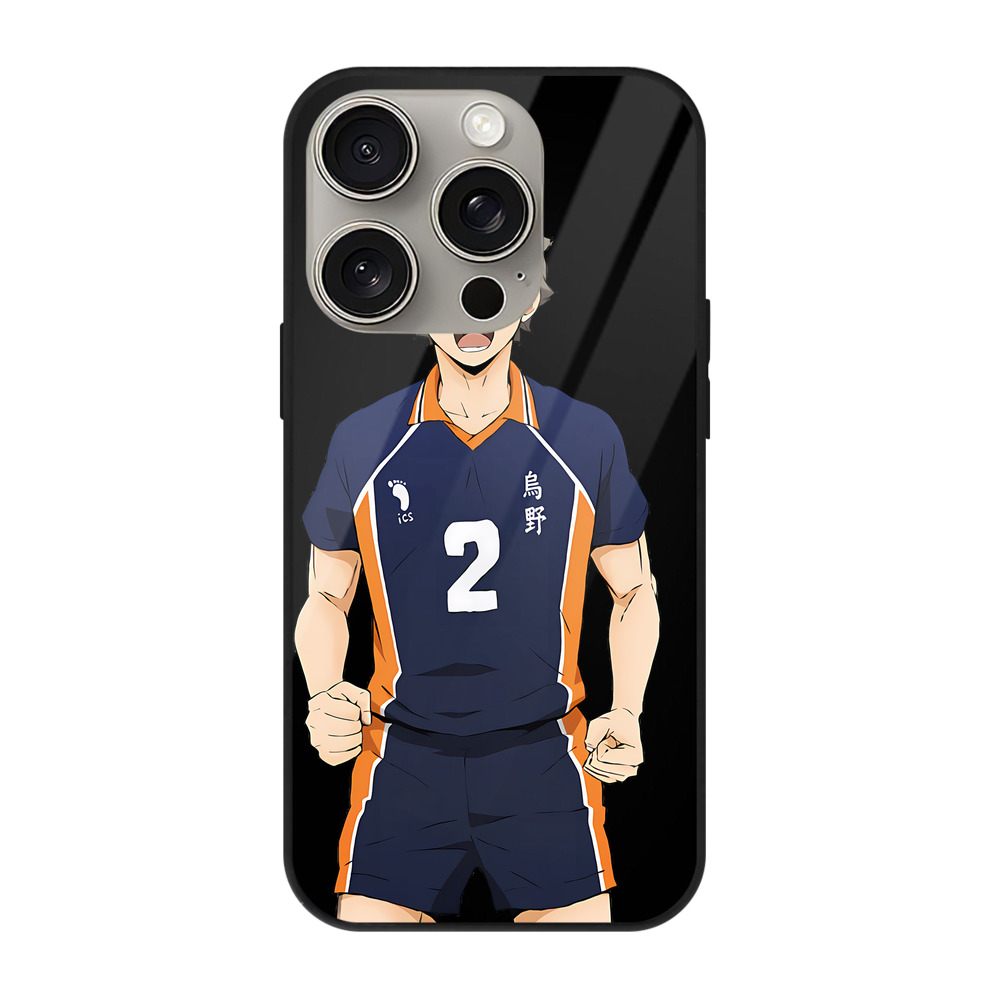 （画像用） ハイキュー!! Haikyu!! 【iPhone15Pro対応】スマホケース 耐衝撃＆黄変防止 背面ガラス