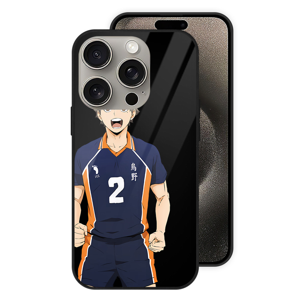 （画像用） ハイキュー!! Haikyu!! 【iPhone15Pro対応】スマホケース 耐衝撃＆黄変防止 背面ガラス