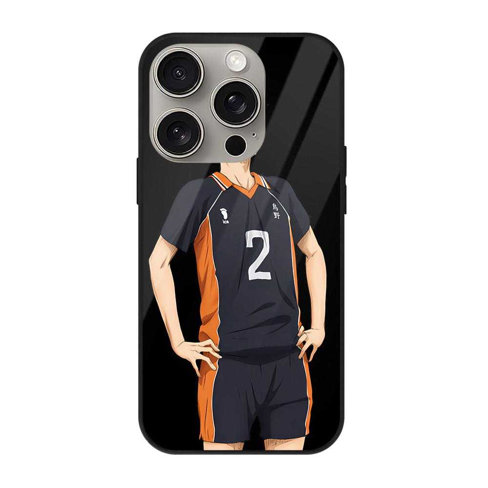 （画像用） ハイキュー!! Haikyu!! 【iPhone15Pro対応】スマホケース 耐衝撃＆黄変防止 背面ガラス