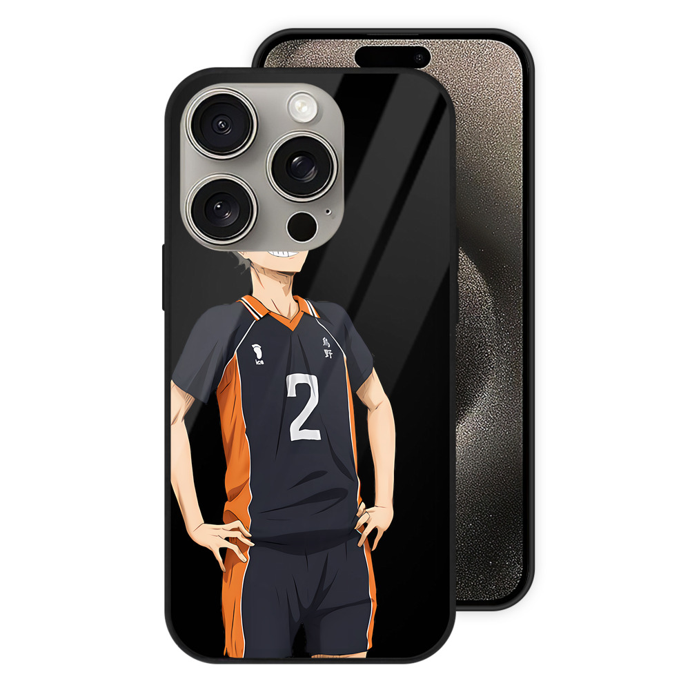 （画像用） ハイキュー!! Haikyu!! 【iPhone15Pro対応】スマホケース 耐衝撃＆黄変防止 背面ガラス