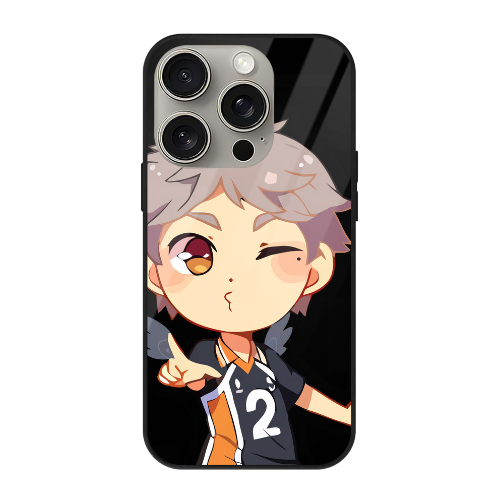 （画像用） ハイキュー!! Haikyu!! 【iPhone15Pro対応】スマホケース 耐衝撃＆黄変防止 背面ガラス