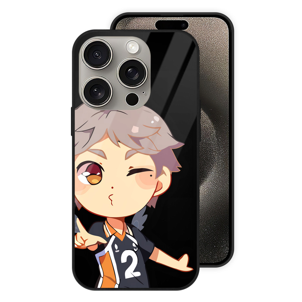 （画像用） ハイキュー!! Haikyu!! 【iPhone15Pro対応】スマホケース 耐衝撃＆黄変防止 背面ガラス