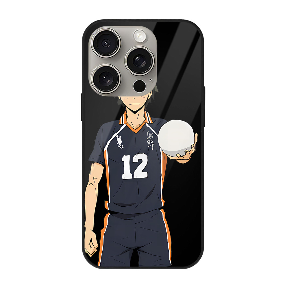 （画像用） ハイキュー!! Haikyu!! 【iPhone15Pro対応】スマホケース 耐衝撃＆黄変防止 背面ガラス