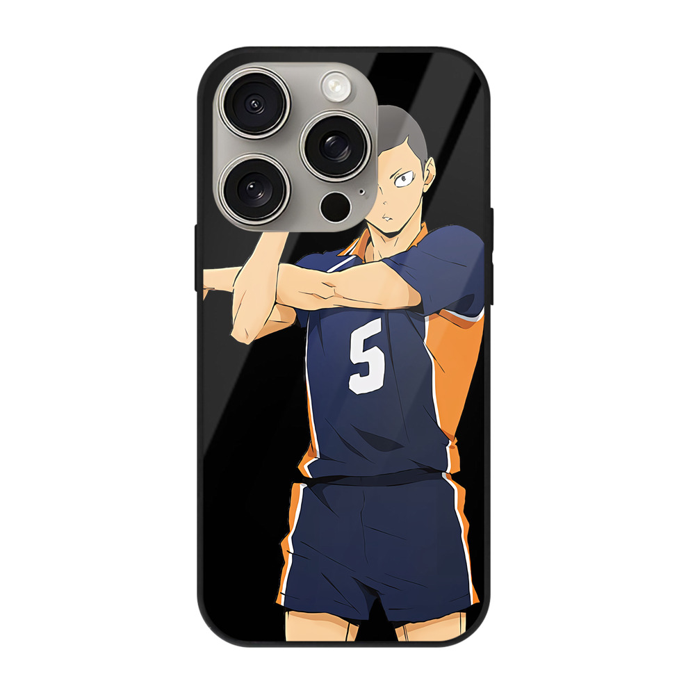 （画像用） ハイキュー!! Haikyu!! 【iPhone15Pro対応】スマホケース 耐衝撃＆黄変防止 背面ガラス
