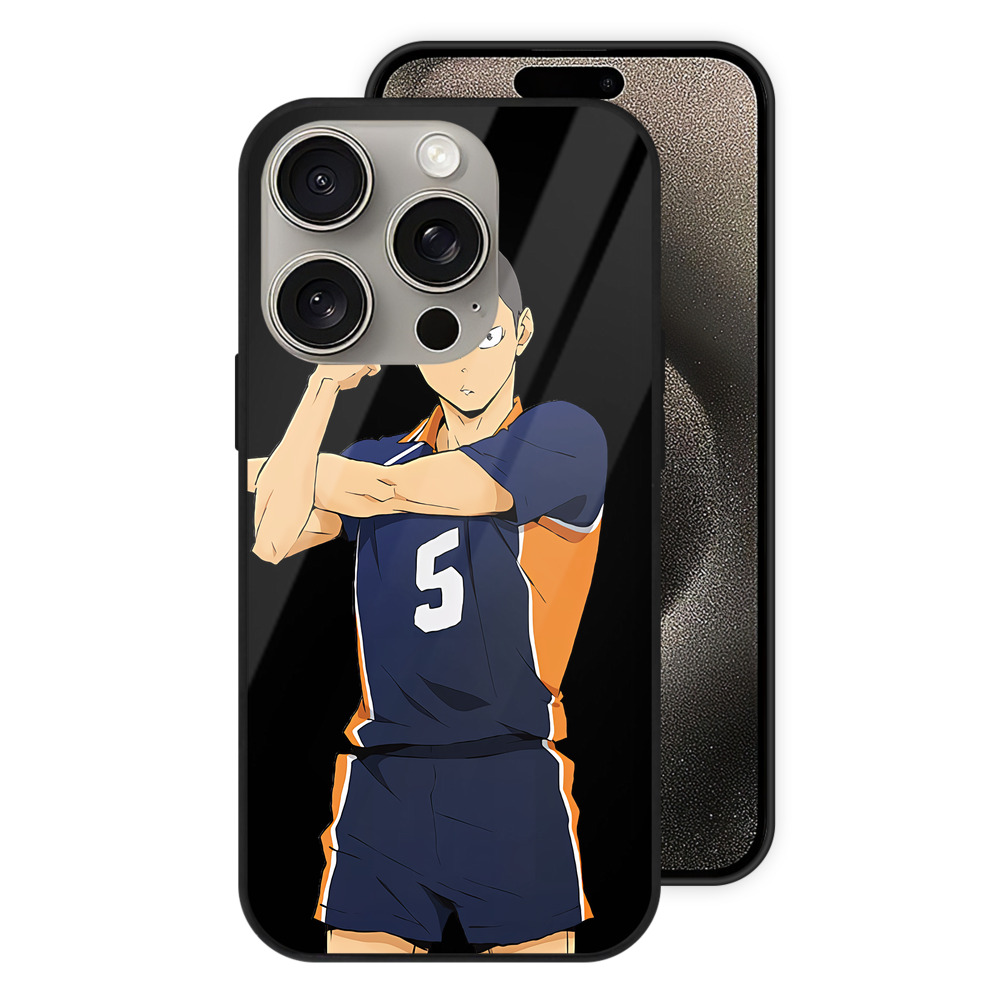 （画像用） ハイキュー!! Haikyu!! 【iPhone15Pro対応】スマホケース 耐衝撃＆黄変防止 背面ガラス