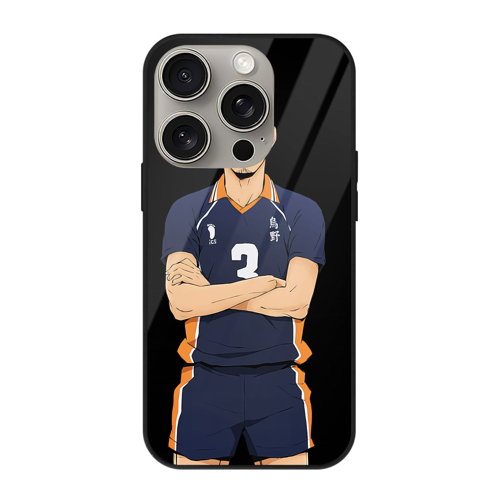 （画像用） ハイキュー!! Haikyu!! 【iPhone15Pro対応】スマホケース 耐衝撃＆黄変防止 背面ガラス