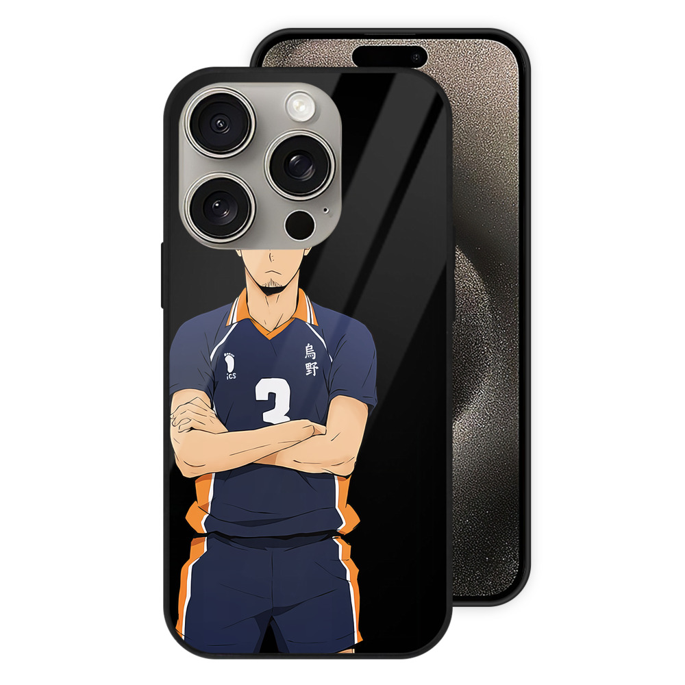 （画像用） ハイキュー!! Haikyu!! 【iPhone15Pro対応】スマホケース 耐衝撃＆黄変防止 背面ガラス