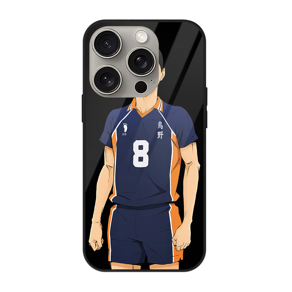（画像用） ハイキュー!! Haikyu!! 【iPhone15Pro対応】スマホケース 耐衝撃＆黄変防止 背面ガラス