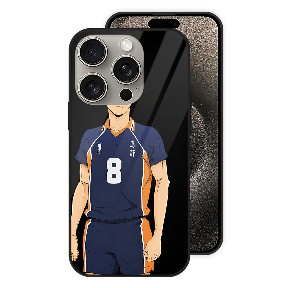（画像用） ハイキュー!! Haikyu!! 【iPhone15Pro対応】スマホケース 耐衝撃＆黄変防止 背面ガラス