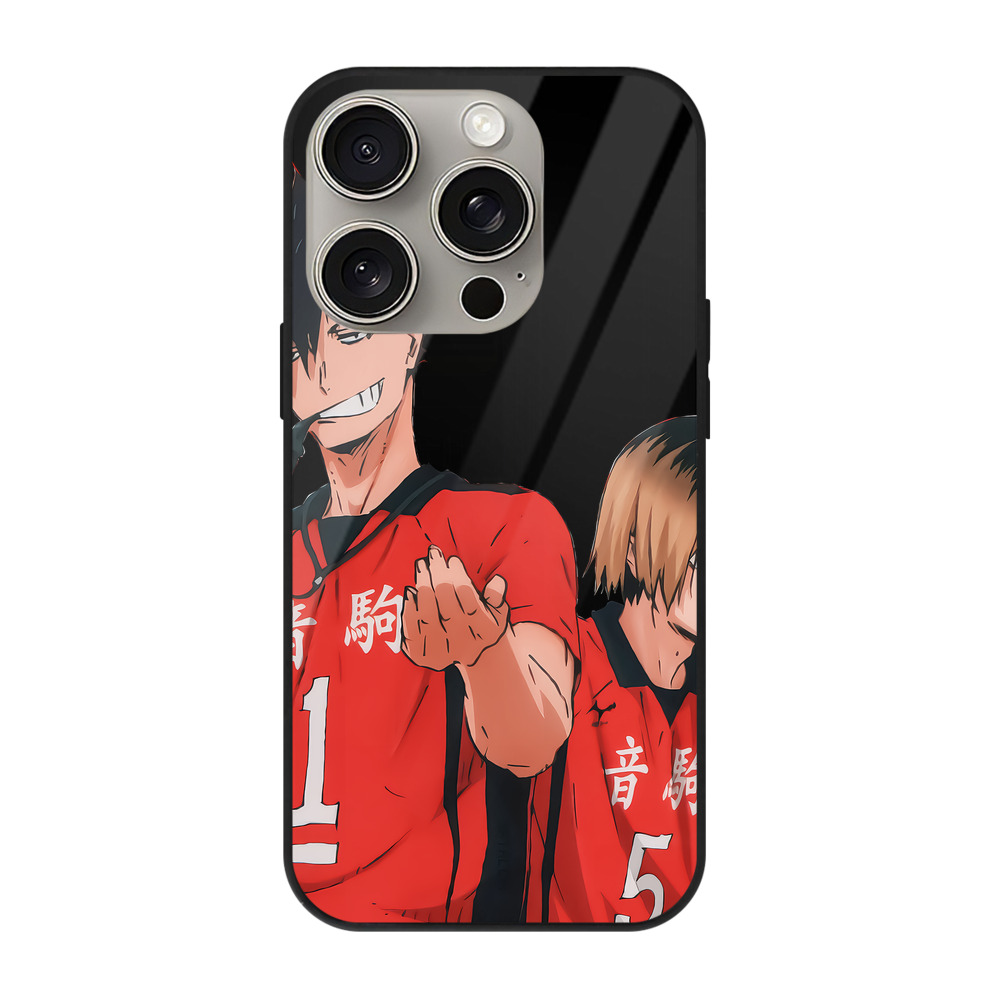 （画像用） ハイキュー!! Haikyu!! 【iPhone15Pro対応】スマホケース 耐衝撃＆黄変防止 背面ガラス